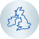 UK and Ireland map icon