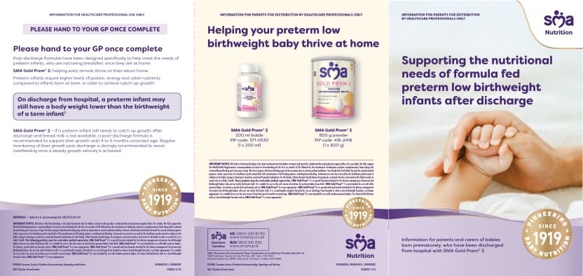 Preview of SMA Gold Prem 2 parents leaflet