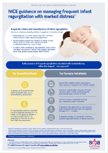 Extract from NICE guidance on managing frequent infant regurgitation